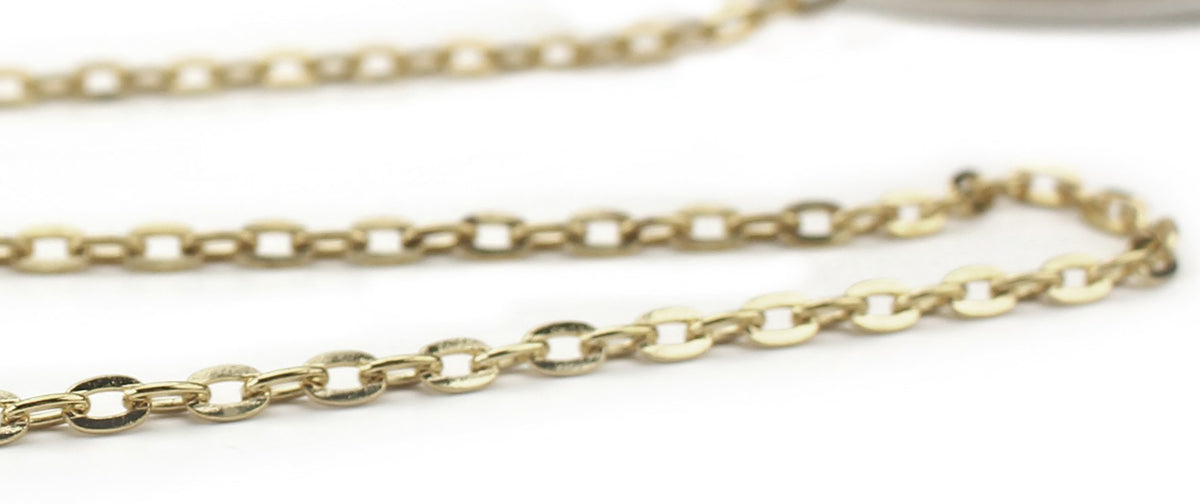 CleverDelights 4x6mm Cable Chain - Antique Bronze Color - 30 Feet