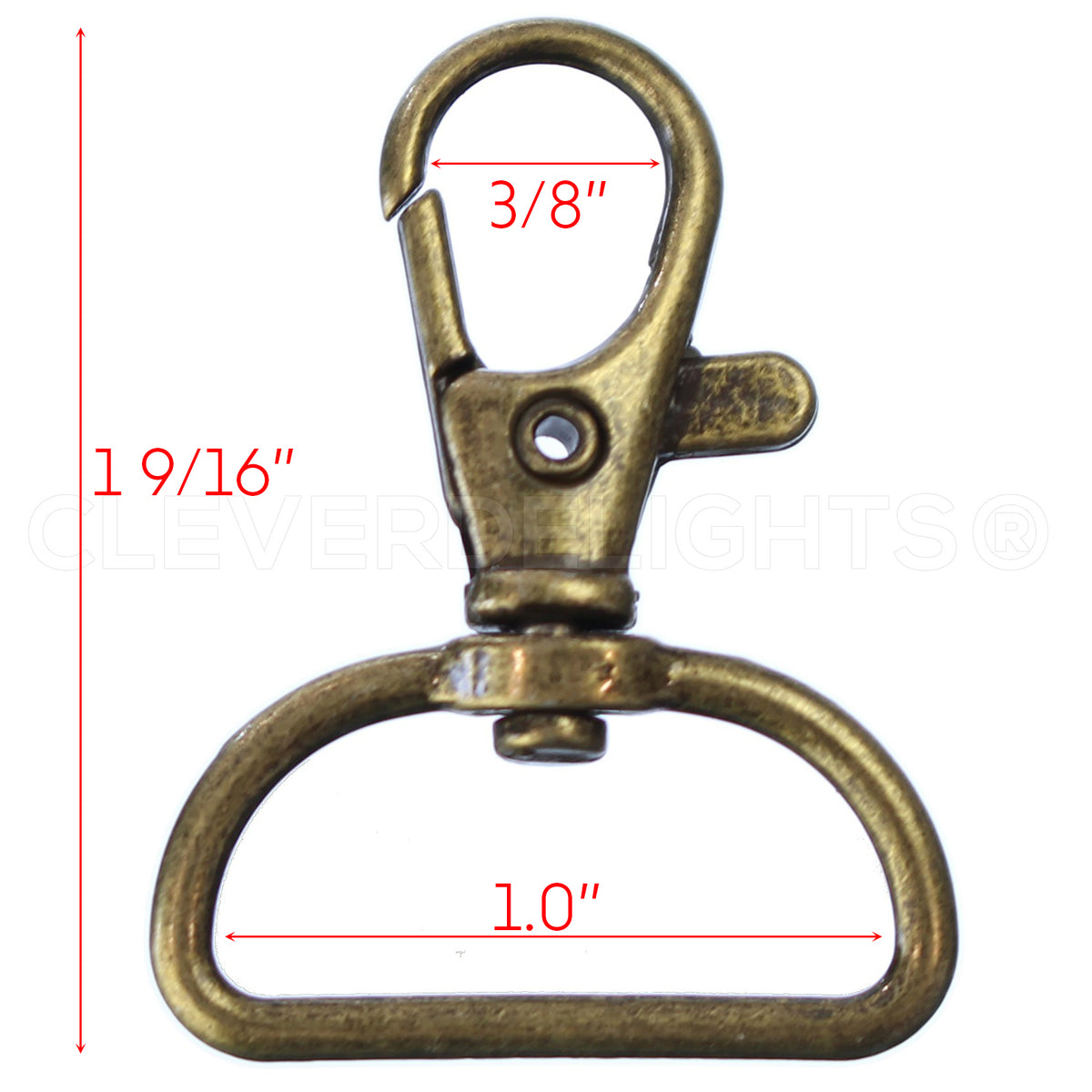 4x Swivel Lobster Claw Clasp Keychain Hooks Lanyard for Keys Bronze Tone  Keyring