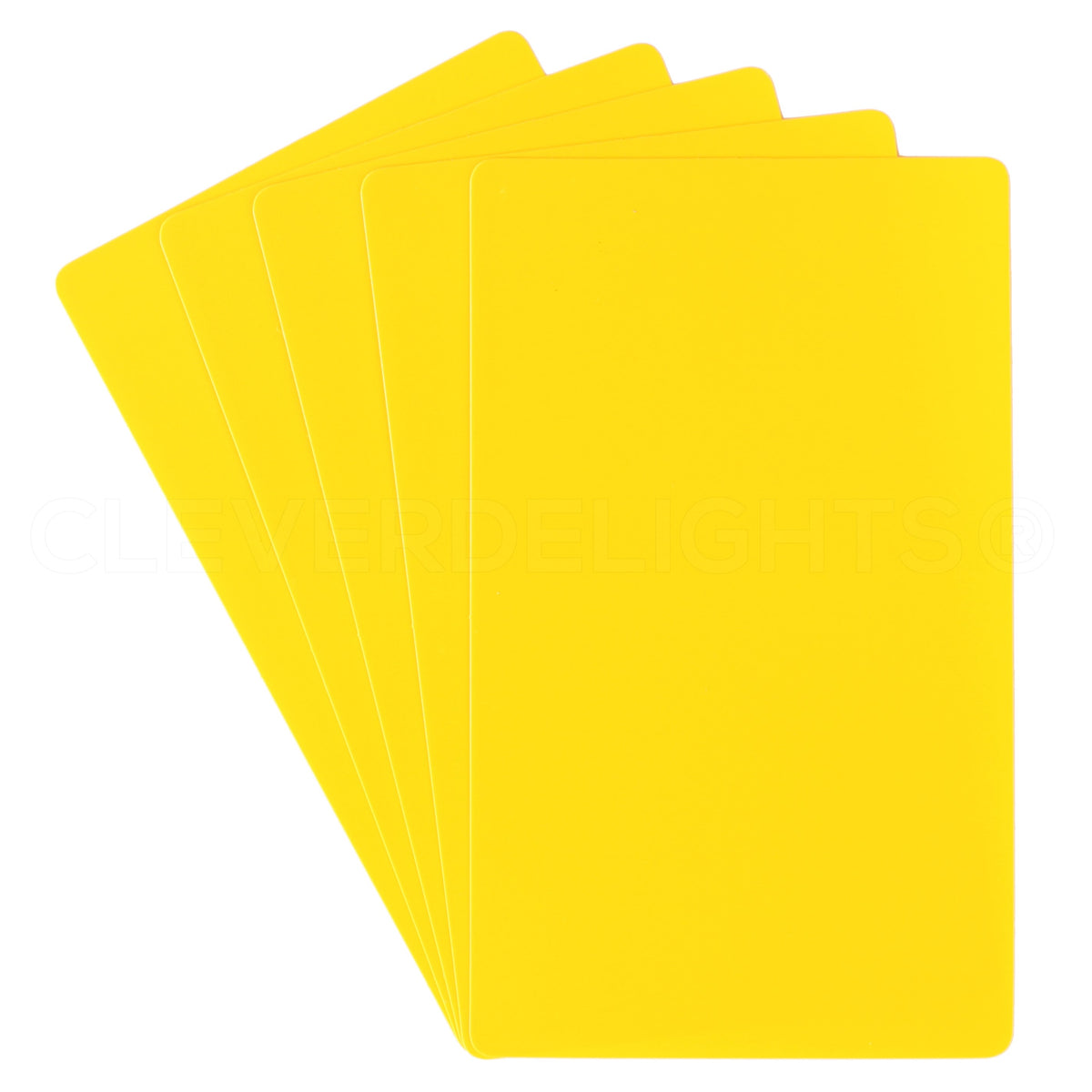 CleverDelights White Plastic Cards - 3 inch x 5 inch - 100 Pack - Waterproof Heavy Duty 3x5 Card, Size: 3 x 5