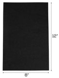 Thick Craft Foam Sheets - Black - 8" x 12"