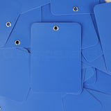 Blue Plastic Tags - 3.5" x 2.5"