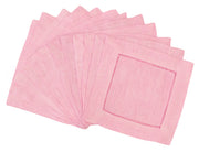 6" Hemstitch Cocktail Napkins - 100% Linen - Light Pink