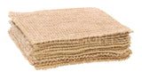 6" Dobby Weave Burlap Squares - Finished Edge