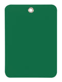 Green Plastic Tags - 3.5" x 2.5"