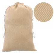 Herringbone Burlap Bags - 12" x 18"