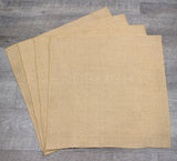 20" Herringbone Weave Burlap Squares - Finished Edge