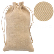 Herringbone Burlap Bags - 6" x 10"