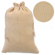 Herringbone Burlap Bags - 8" x 12"