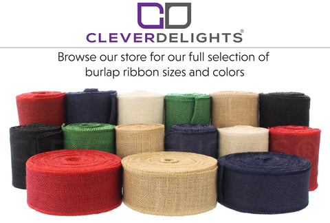 CleverDelights 20 Burlap Squares - 4 Pack - Premium Natural Jute Burlap -  Finished Edges 