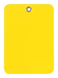 Yellow Plastic Tags - 3.5" x 2.5"