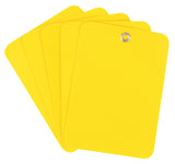 Yellow Plastic Tags - 3.5" x 2.5"