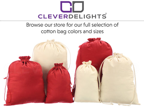 20 Pieces Muslin Bags Cotton Drawstring Bags(8 X 12 Inches) 